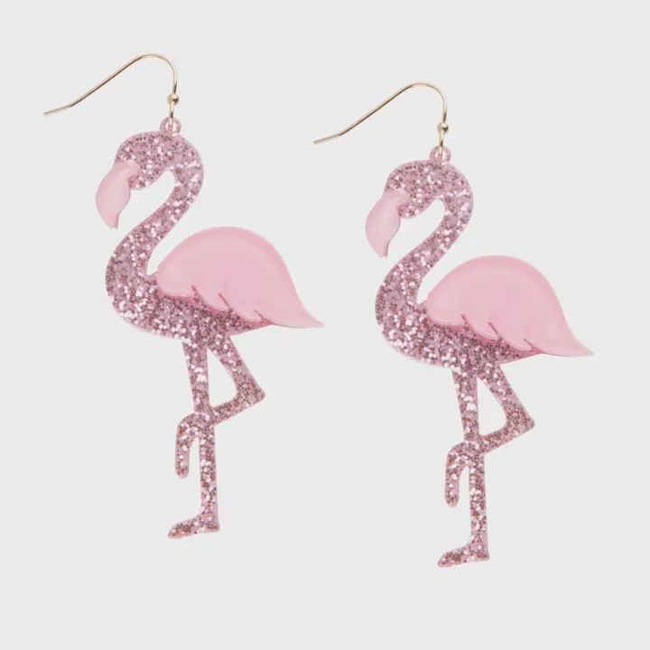 Pink Flamingo Earrings