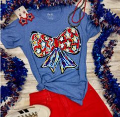 Patriotic Bow Tee