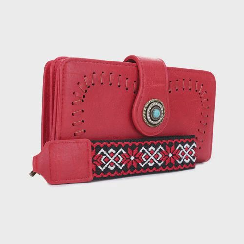 Dolly Wstrn Wallet wh Boho Wrist Strap
