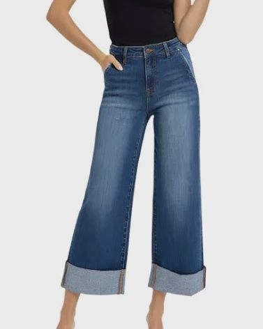 HR TC Ankle Wide Cuff Jeans