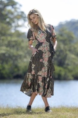 Amirah Frill Wrap Dress
