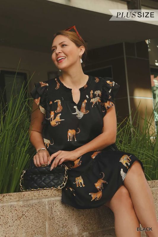 Cheetah Print Dress