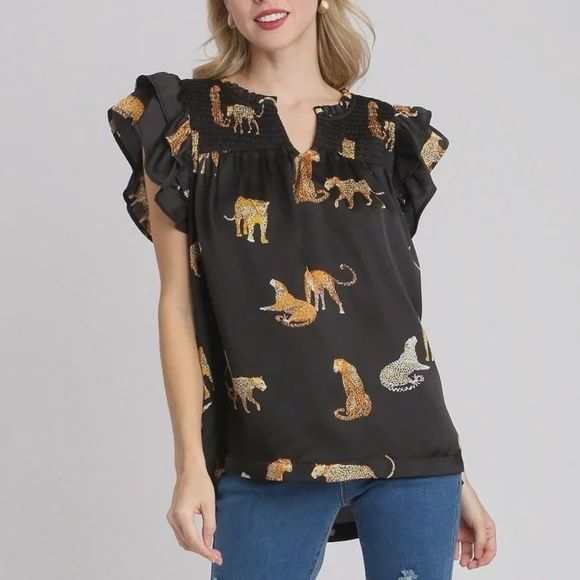 Safari Print Blouse
