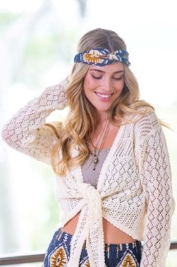 Shanee Knit Tie Top