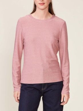 L/S Glitter Fitted Tee