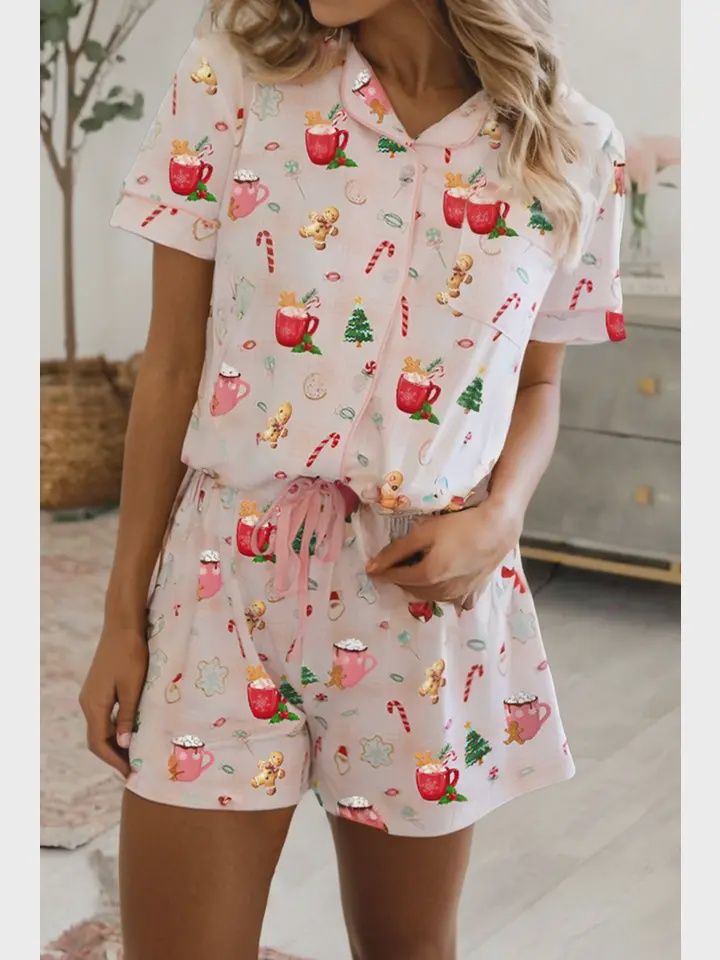 Christmas Spirits Short PJ Set