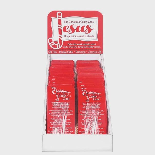 The Christmas Candy Cane Bookcard Bookmark