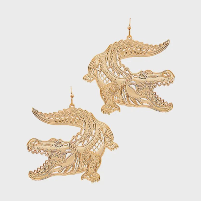 Collegiate Earrings UF Gold