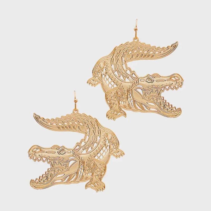 Collegiate Earrings UF Gold