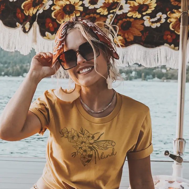 Bee Kind Crew Neck Tee - Women's