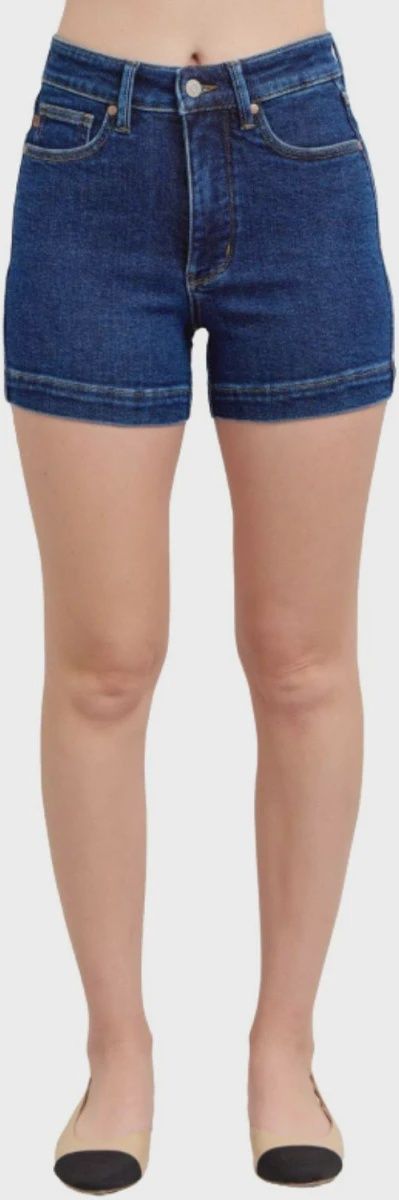 Judy Blue HW TC Shorts PL