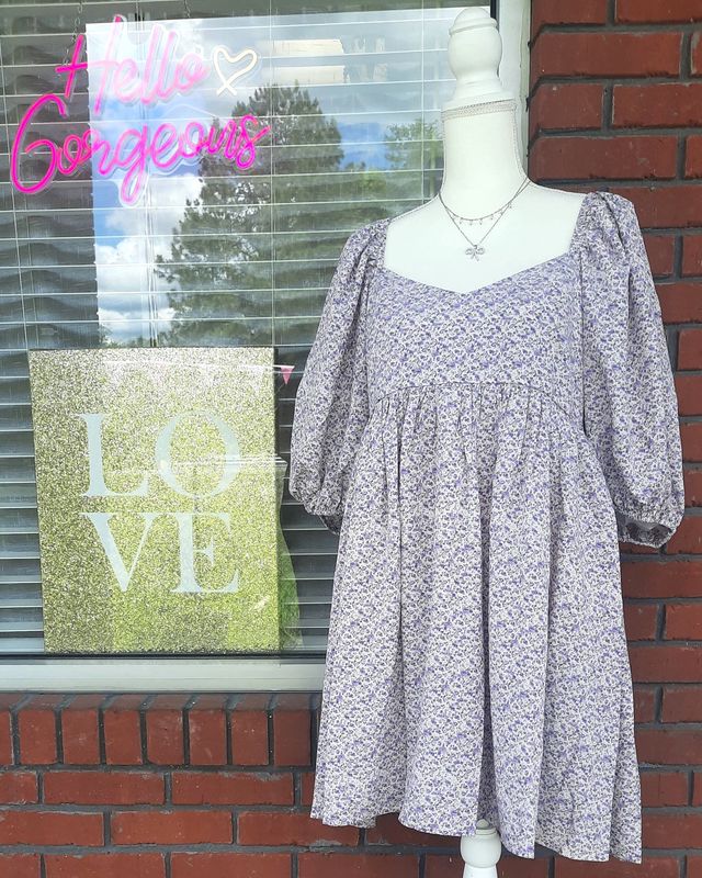 Floral Baby Doll Mini Dress
