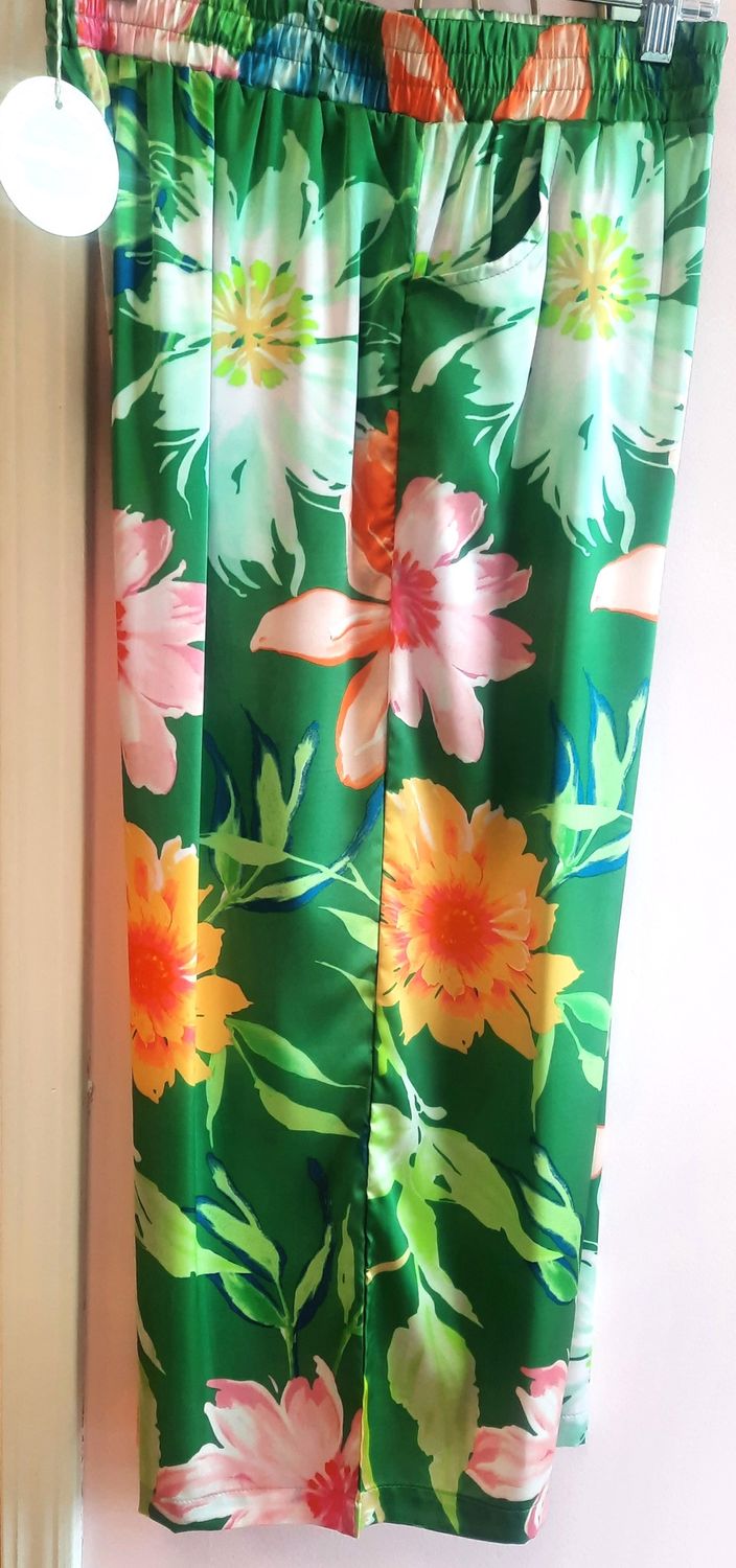 Floral Ankle Pants-Wms
