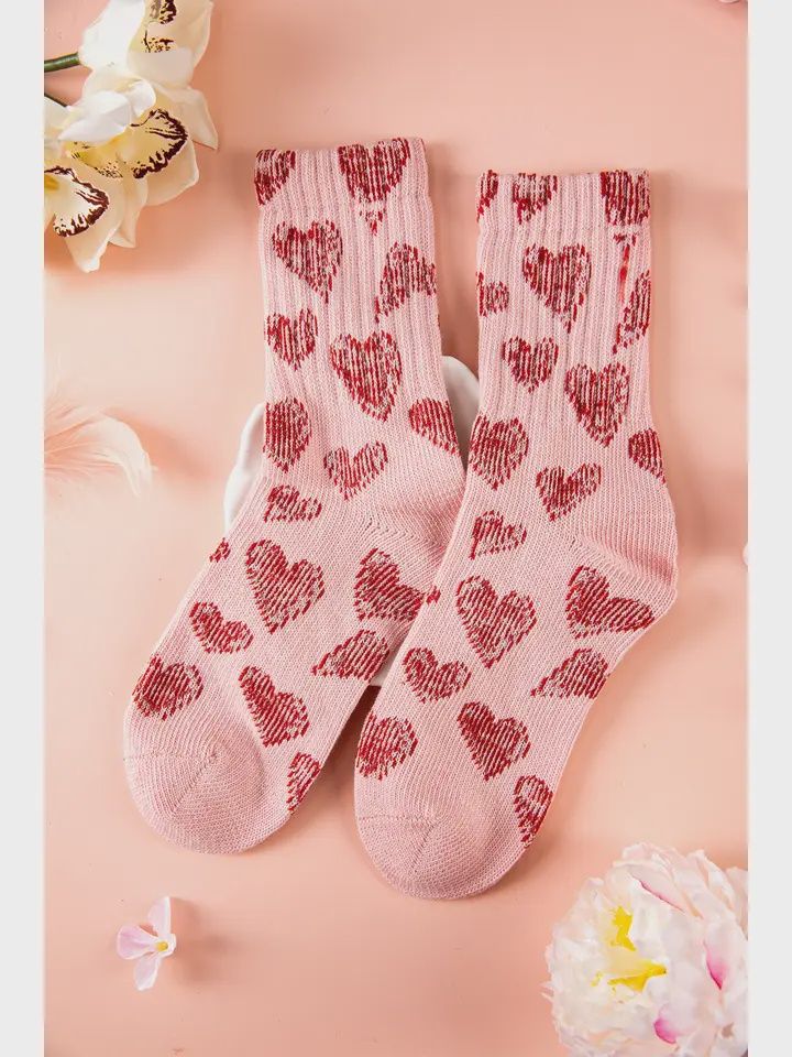 Heart Pattern Socks
