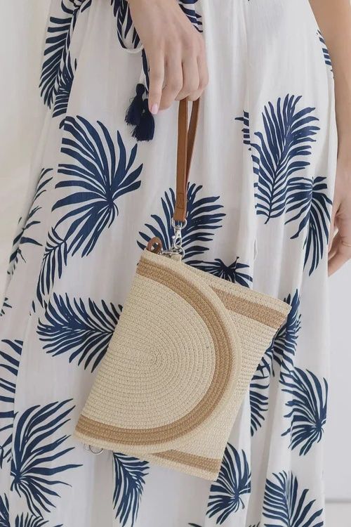 Josie Straw Crossbody/Clutch