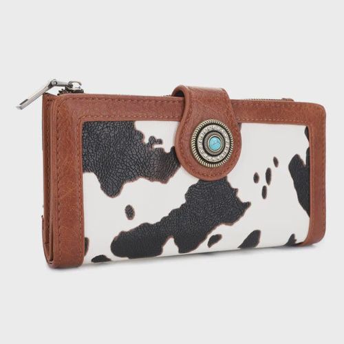 Cow Print Trifold Wallet