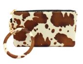 Cow Print Pouch/Keychain