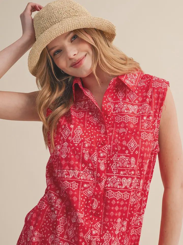 Bandana Print Romper