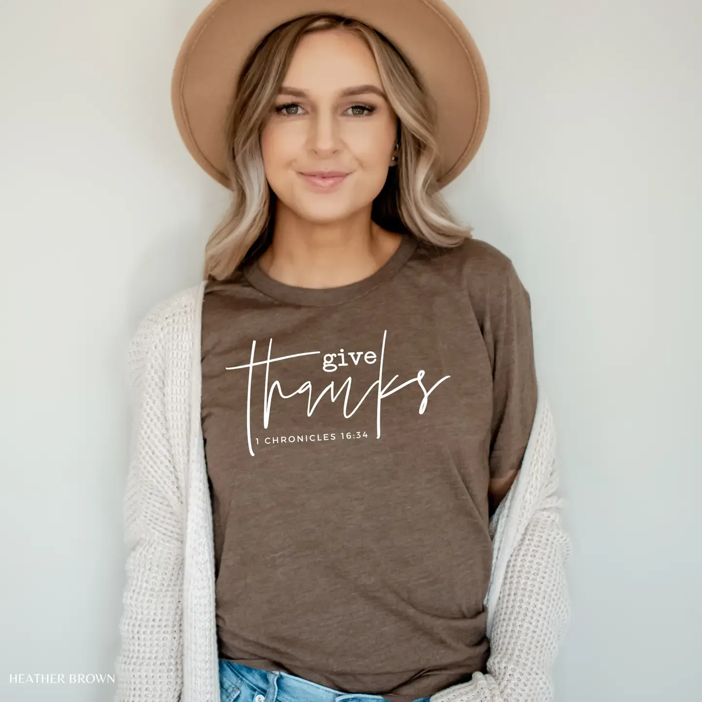Give Thanks Crew Neck Tee