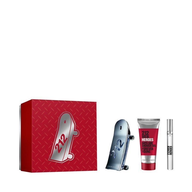 CAROLINA HERRERA 212 MEN HEROES LOTE 3 pz