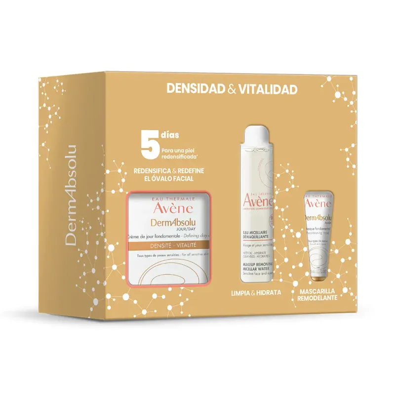 AVÈNE DERMABSOLU CREMA DÍA ESENCIA+MASK+MICELAR 