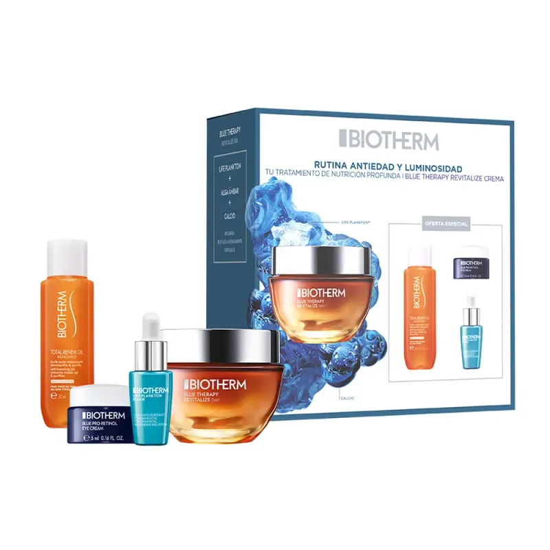 BIOTHERM BLUE THERAPY AMBER ALGAE LOTE 4 pz
