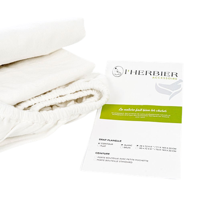 White contour sheets for massage therapist - 28 x 72 x 8 in