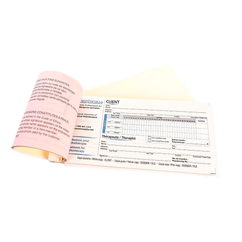 Orthotherapy receipts (My Network)