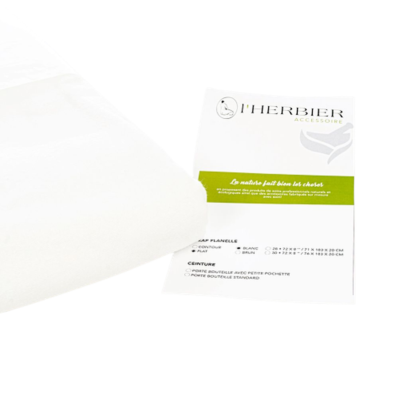 White flat sheets for massage therapist