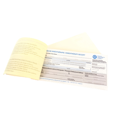 Physiotherapy receipt booklet - RMPQ