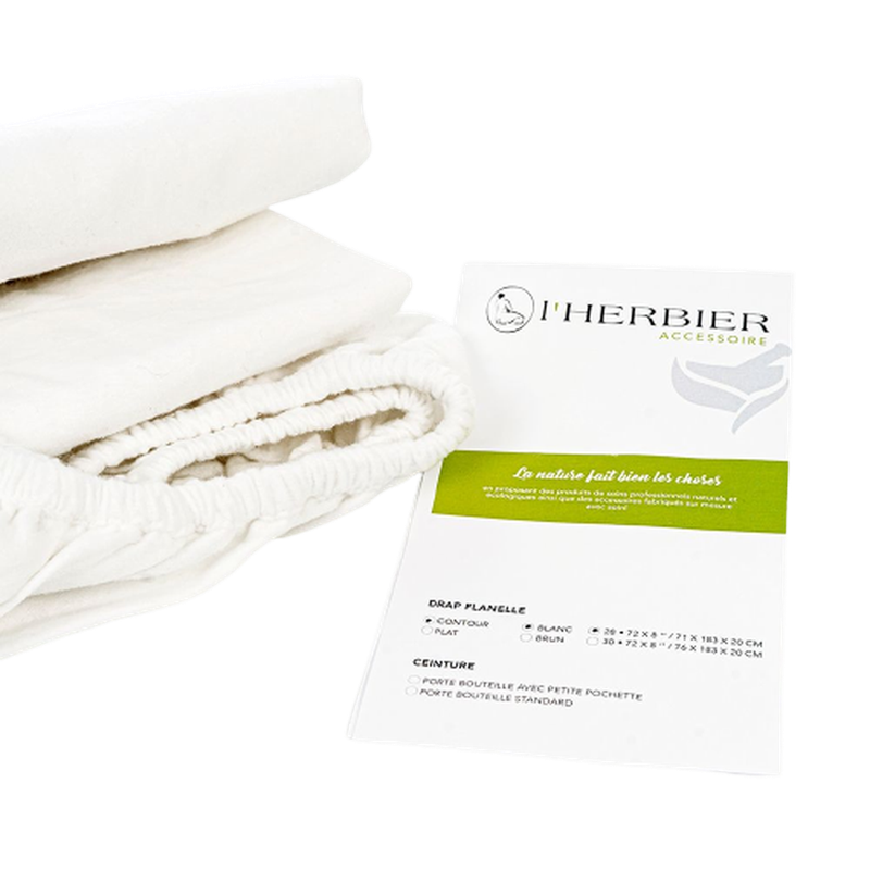 White contour sheets for massage therapist - 28 x 72 x 8 in