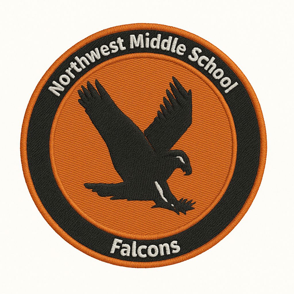Northwest Middle School Logo Round Patch