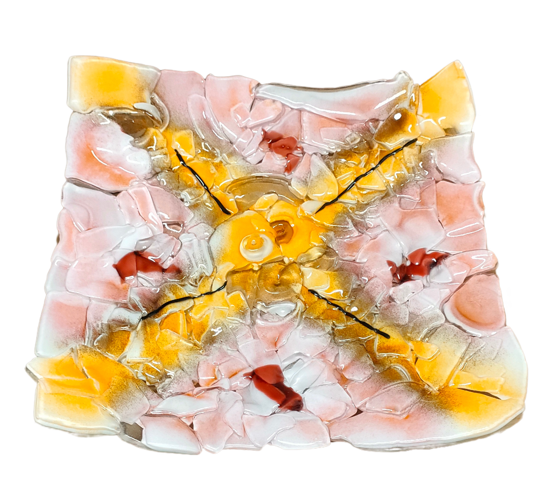 Patera Szklana Kwadratowa na Owoce Ciasta Pizze K30