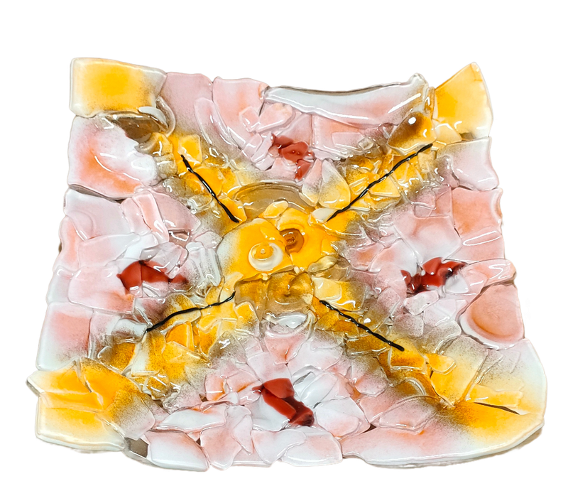 Patera Szklana Kwadratowa na Owoce Ciasta Pizze K30