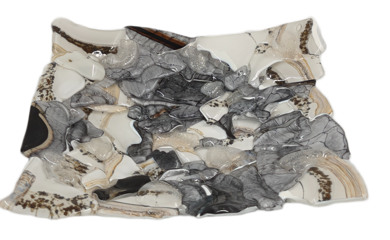 Ekskluzywna Patera Szklana Kwadratowa K444