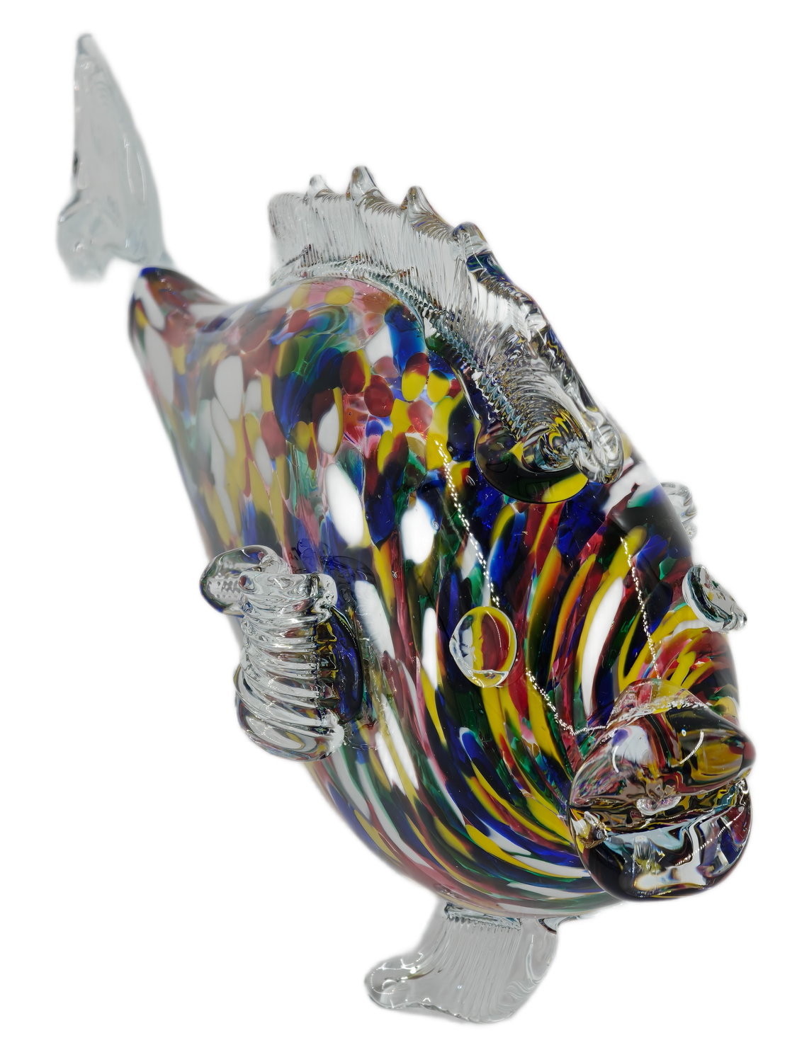 Ryba Szklana Figurka Ryba  PRL K254