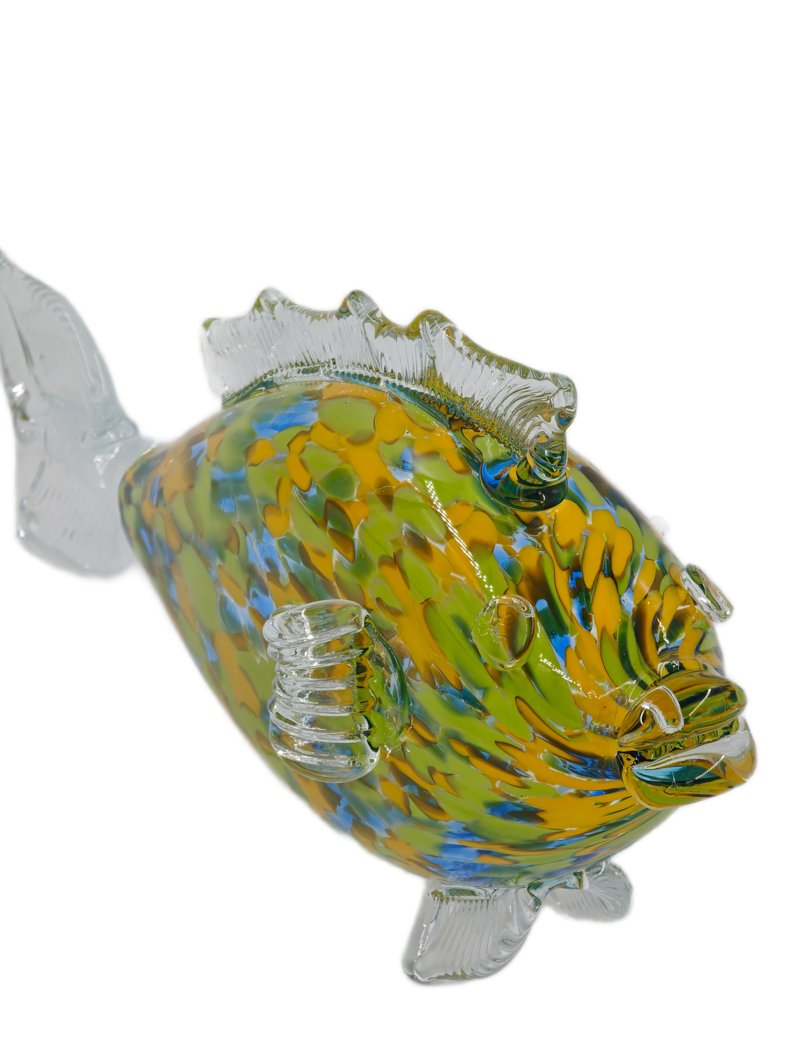 Ryba Szklana Figurka Ryba  PRL K406