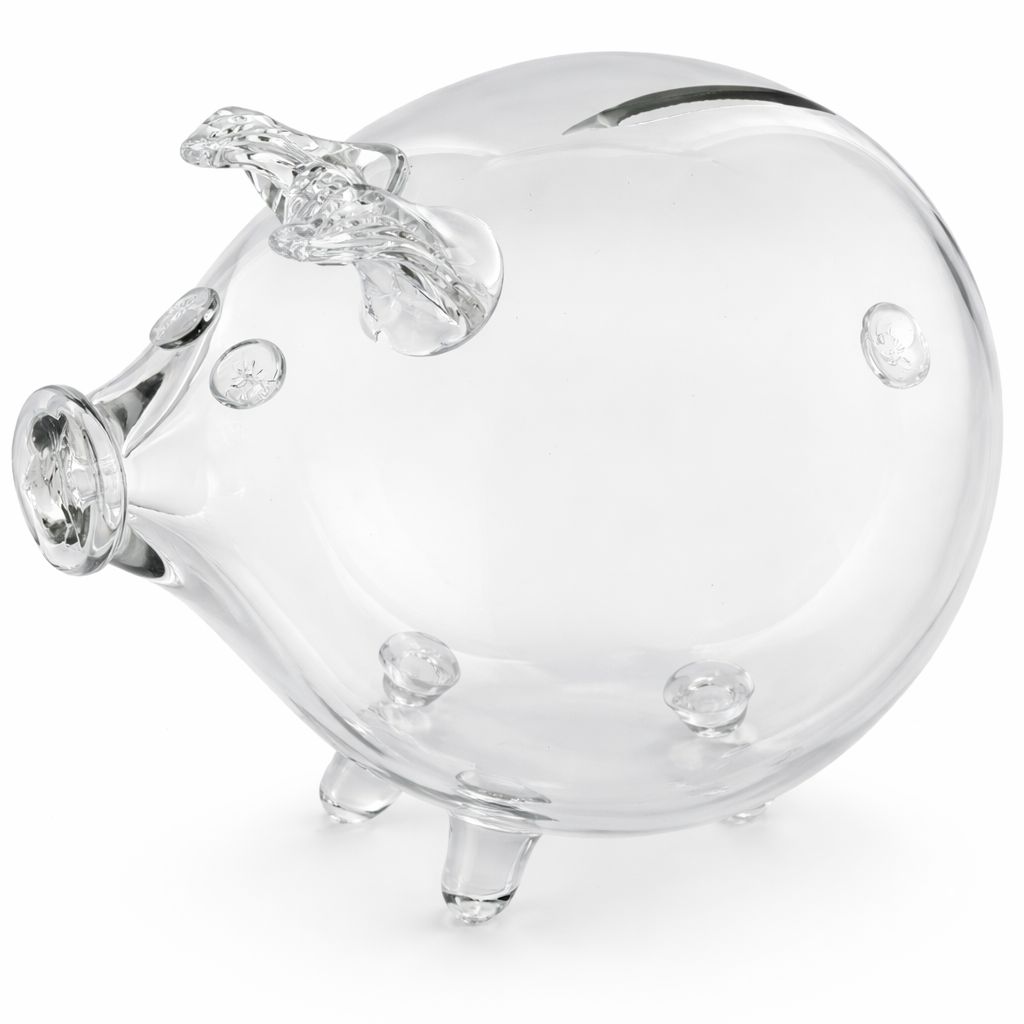 Szklana Świnka Skarbonka XXXL