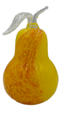 Szklany Owoc Gruszka Szklana ŻÓŁTA