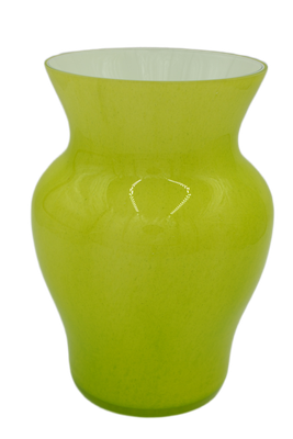 Nowoczesny wazon szklany Smuga – widok frontowy, elegancka dekoracja do salonu