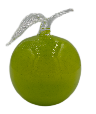 Szklany Owoc Szklane Jabłko SELEDYN