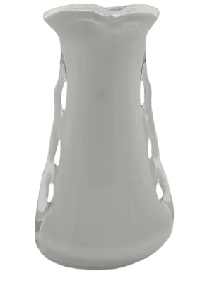 Wazon szklany artystyczny „Płetwa Rekina” BIAŁY