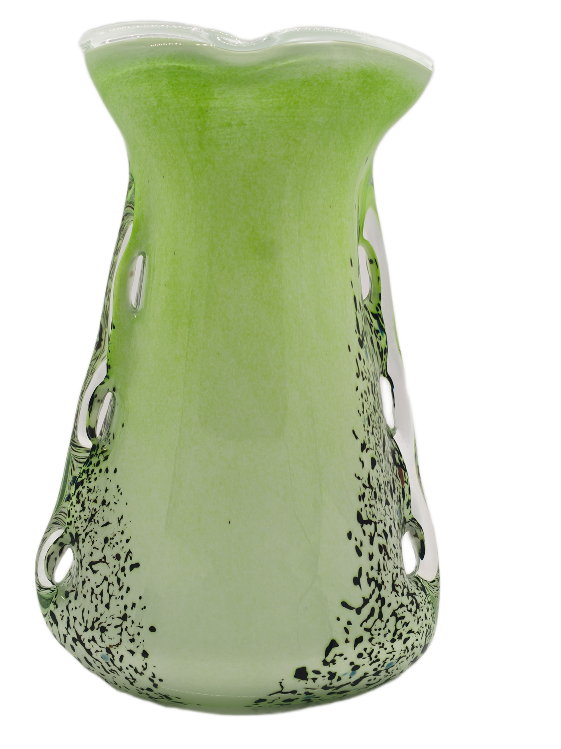 Ręcznie wykonany wazon szklany inspirowany formą „Płetwa Rekina” – szkło artystyczne