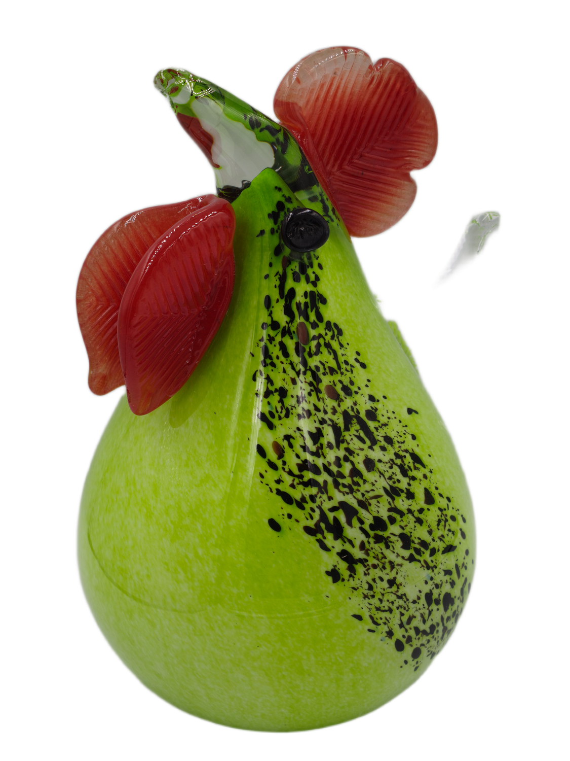 ​Szklana kura dekoracyjna Zielona