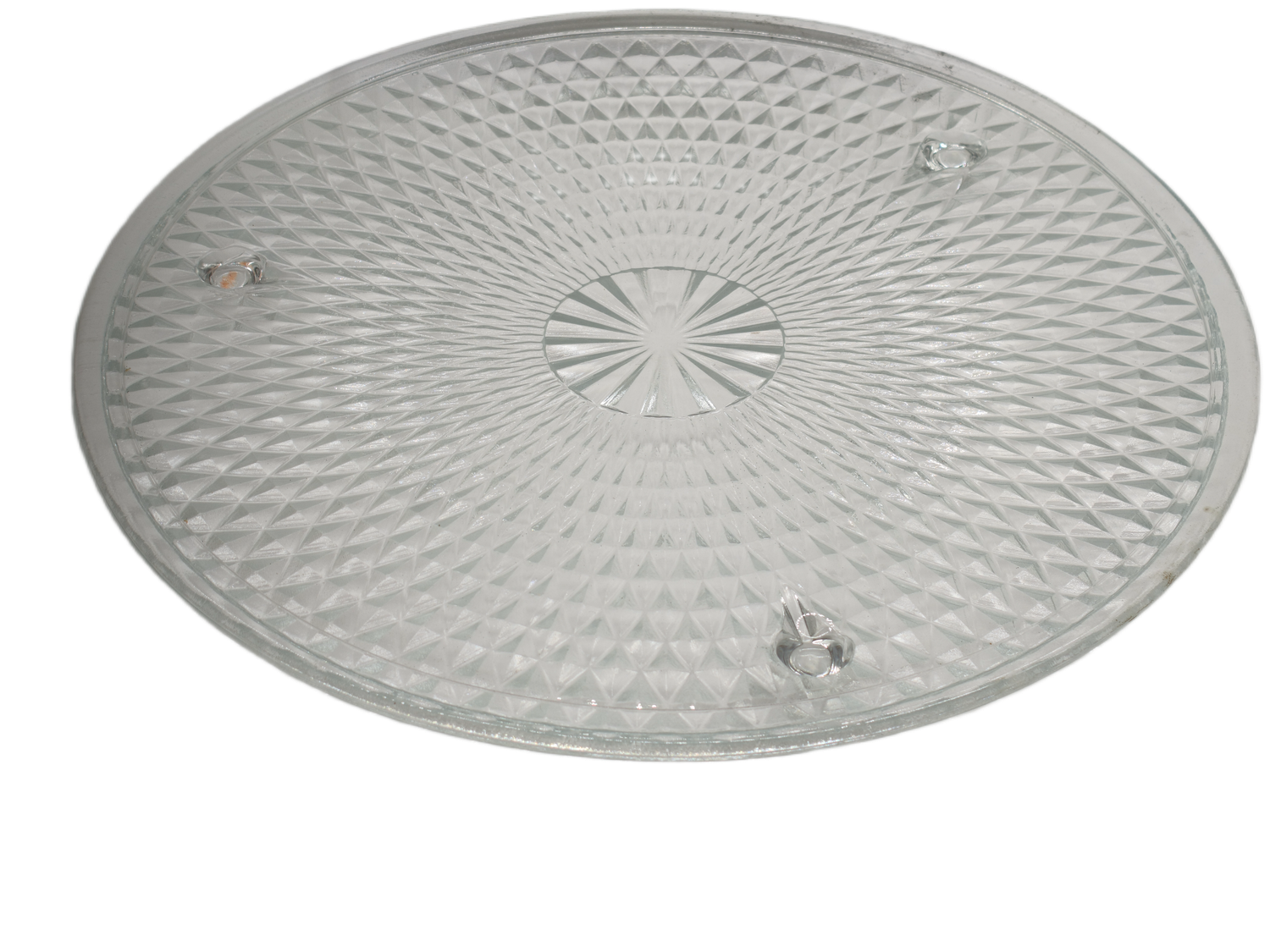 Patera szklana 35 cm – duży talerz dekoracyjny do ciast, owoców i deserów