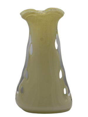 Szklany wazon artystyczny Płetwa Rekina K-IVORY – polskie szkło handmade – 31 cm