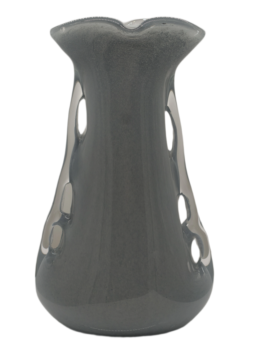 Szklany wazon artystyczny Płetwa Rekina K-NEBULA – polskie szkło handmade – 31 cm