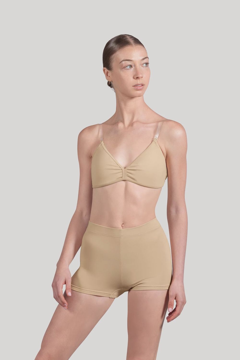 Ladies Deva V Front Bra, Colour: SND, Size: S