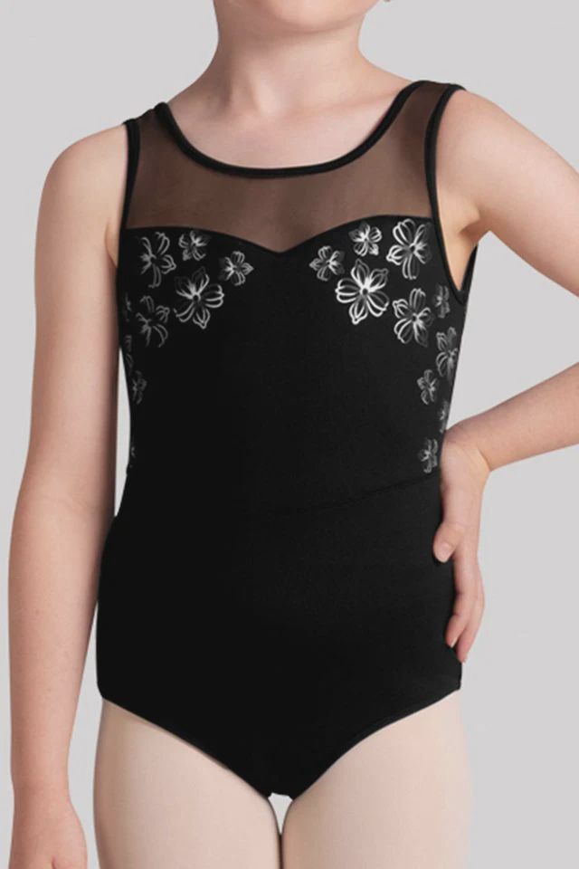 Linda Tank Leotard, Colour: Black, Size: 6-7