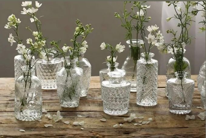 Vases-Bud Vases / Assorted / Clear / set of twenty(20)